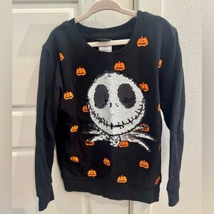Disney Black and Orange Halloween Sweatshirt